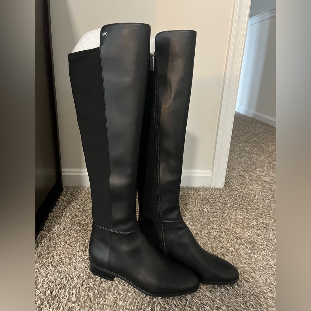 Michael Kors Sleek Black Over the Knee Boots